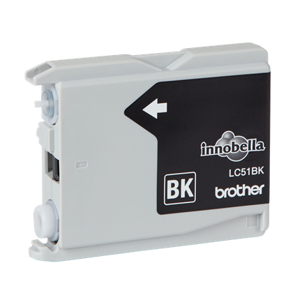 Brother LC51BK cartucho de tinta 1 pieza(s) Original Rendimiento estándar Negro Brother LC51BK cartucho de tinta 1 pieza(s) Original Rendimiento estándar Negro