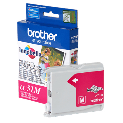 Brother LC51M cartucho de tinta 1 pieza(s) Original Rendimiento estándar Magenta