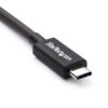 StarTech.com Cable Thunderbolt 3 Pasivo de 2m - 20Gbps - PD 100W - Vídeo 4K - Cable Thunderbolt - Certificado Thunderbolt - Compatible con USB4 / Modo Alt DP - Thunderbolt 4 - USB 3.2 - USB-C
