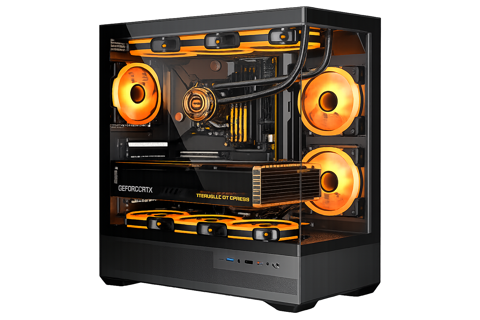 BK0120PNG201.png Esgaming Gabinete Gamer BK01 6 Fan ARGB