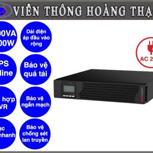UPS 3000VA RACKEABLE 8C13/ RJ45/ INTERACTIVA/ DOBLE CONVERSION 6 BATERIAS