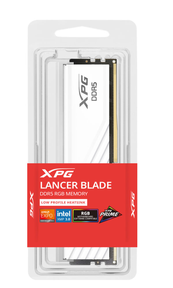 XPG LANCER BLADE RGB DDR5 módulo de memoria 8 GB 1 x 8 GB 288-pin DIMM ECC XPG LANCER BLADE RGB DDR5 módulo de memoria 8 GB 1 x 8 GB 288-pin DIMM ECC