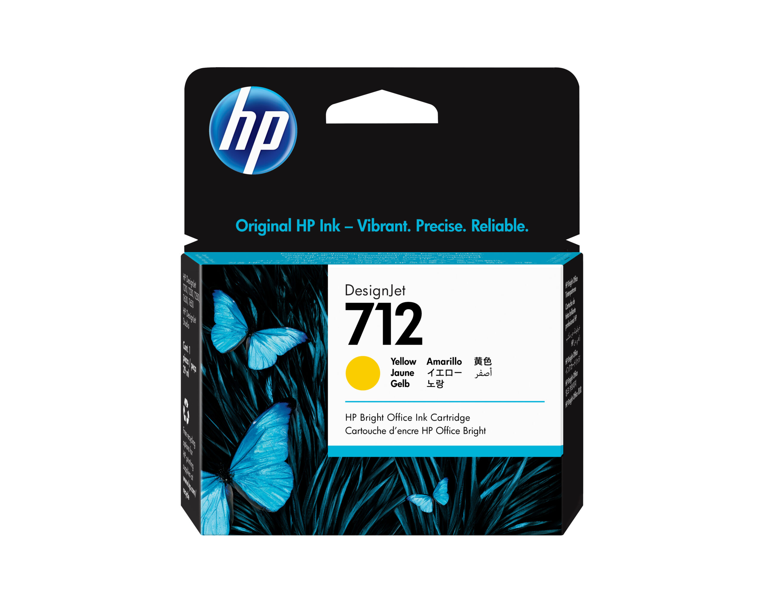 HP Cartucho de Tinta DesignJet 712 amarillo de 29 ml HP Cartucho de Tinta DesignJet 712 amarillo de 29 ml