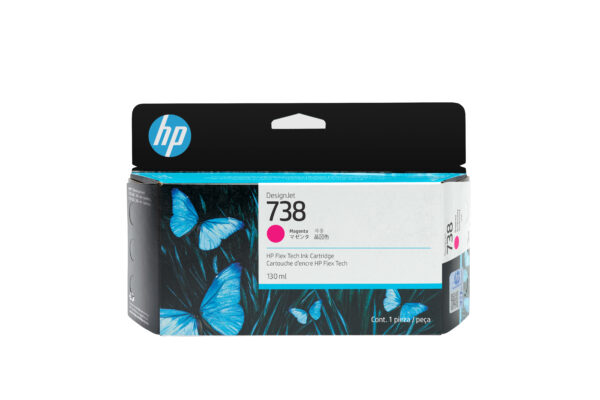 HP Cartucho de tinta magenta DesignJet 738 de 130 ml HP Cartucho de tinta magenta DesignJet 738 de 130 ml