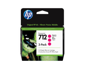 HP Paquete de 3 cartuchos de Tinta DesignJet 712 magenta de 29 ml HP Paquete de 3 cartuchos de Tinta DesignJet 712 magenta de 29 ml