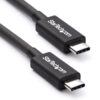 StarTech.com Cable Thunderbolt 3 Pasivo de 2m - 20Gbps - PD 100W - Vídeo 4K - Cable Thunderbolt - Certificado Thunderbolt - Compatible con USB4 / Modo Alt DP - Thunderbolt 4 - USB 3.2 - USB-C