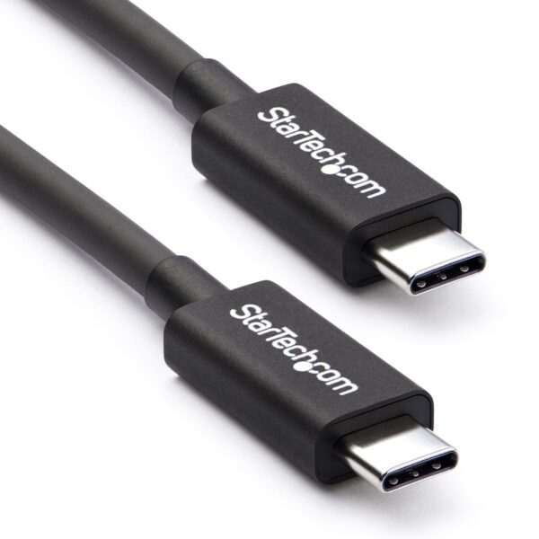 StarTech.com Cable Thunderbolt 3 Pasivo de 2m - 20Gbps - PD 100W - Vídeo 4K - Cable Thunderbolt - Certificado Thunderbolt - Compatible con USB4 / Modo Alt DP - Thunderbolt 4 - USB 3.2 - USB-C