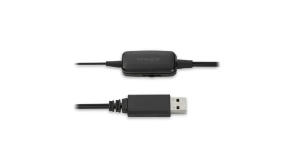 Kensington Auriculares mono USB-A clásicos con micrófono y control de volumen Kensington Auriculares mono USB-A clásicos con micrófono y control de volumen