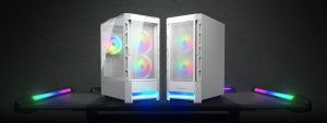 COUGAR GABINETE GAMER DUOFACE RGB WHITE 3 F/ ARGB / MATX/ SIN FUENTE