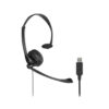 Kensington Auriculares mono USB-A clásicos con micrófono y control de volumen Kensington Auriculares mono USB-A clásicos con micrófono y control de volumen