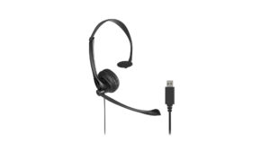 Kensington Auriculares mono USB-A clásicos con micrófono y control de volumen Kensington Auriculares mono USB-A clásicos con micrófono y control de volumen