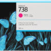 HP Cartucho de tinta magenta DesignJet 738 de 300 ml