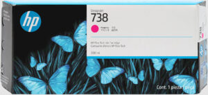 HP Cartucho de tinta magenta DesignJet 738 de 300 ml