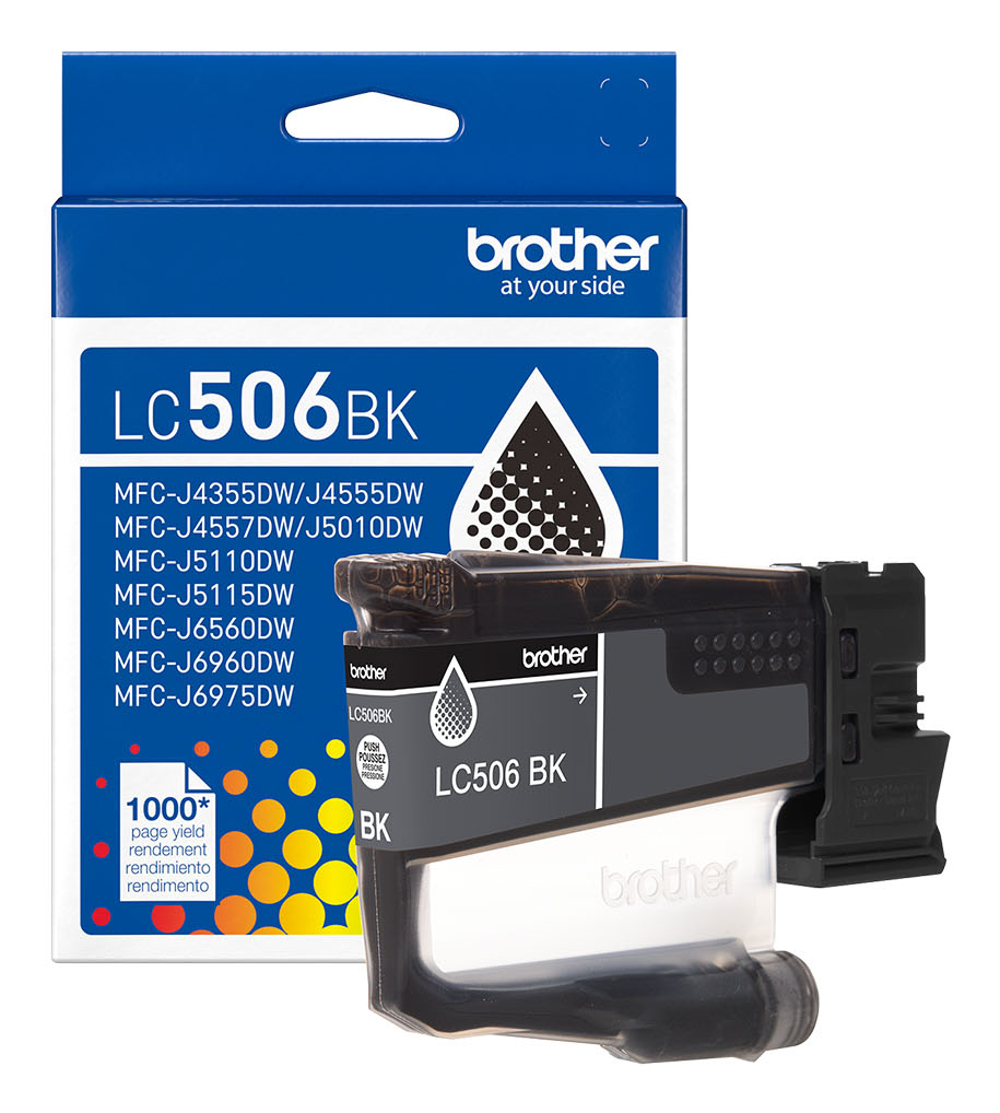 Brother LC506BKS cartucho de tinta 1 pieza(s) Original Rendimiento estándar Negro