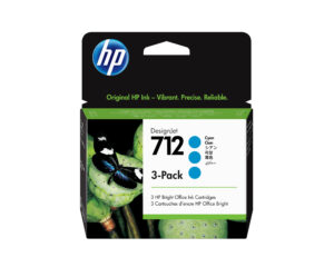 HP Paquete de 3 cartuchos de Tinta DesignJet 712 cian de 29 ml HP Paquete de 3 cartuchos de Tinta DesignJet 712 cian de 29 ml