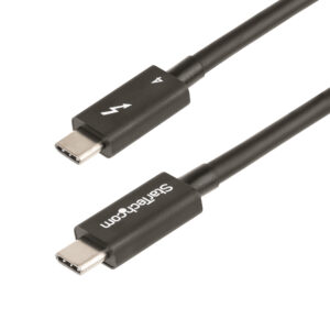 StarTech.com Cable de 1m Thunderbolt 4 - 40Gbps - PD 100W - Vídeo 4K/8K - Cable Thunderbolt 4 con Certificación Intel - Compatible con USB4/Thunderbolt 3/USB 3.2/USB Tipo C/DisplayPort StarTech.com Cable de 1m Thunderbolt 4 - 40Gbps - PD 100W - Vídeo 4K/8K - Cable Thunderbolt 4 con Certificación Intel - Compatible con USB4/Thunderbolt 3/USB 3.2/USB Tipo C/DisplayPort