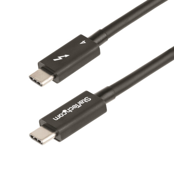 StarTech.com Cable de 1m Thunderbolt 4 - 40Gbps - PD 100W - Vídeo 4K/8K - Cable Thunderbolt 4 con Certificación Intel - Compatible con USB4/Thunderbolt 3/USB 3.2/USB Tipo C/DisplayPort StarTech.com Cable de 1m Thunderbolt 4 - 40Gbps - PD 100W - Vídeo 4K/8K - Cable Thunderbolt 4 con Certificación Intel - Compatible con USB4/Thunderbolt 3/USB 3.2/USB Tipo C/DisplayPort