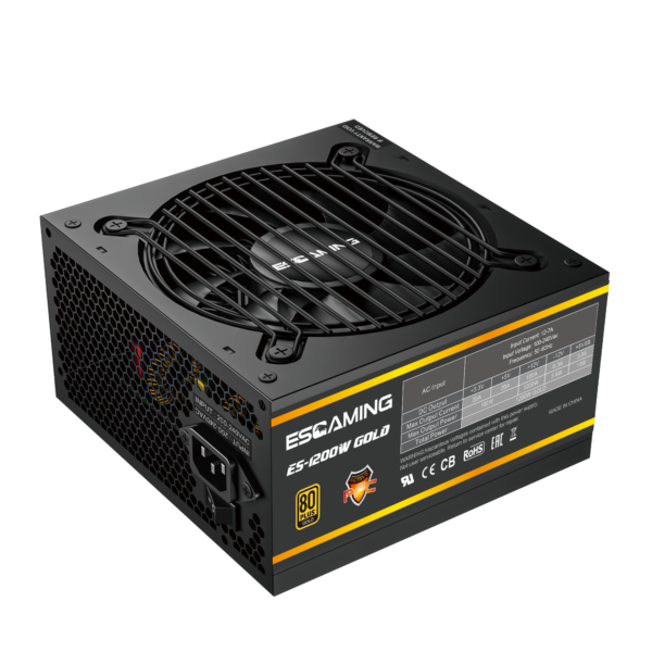 esgaming-1200wg-1 Esgaming Fuente Poder 1200W 80 PLUS Gold Modular ES-1200W Gold