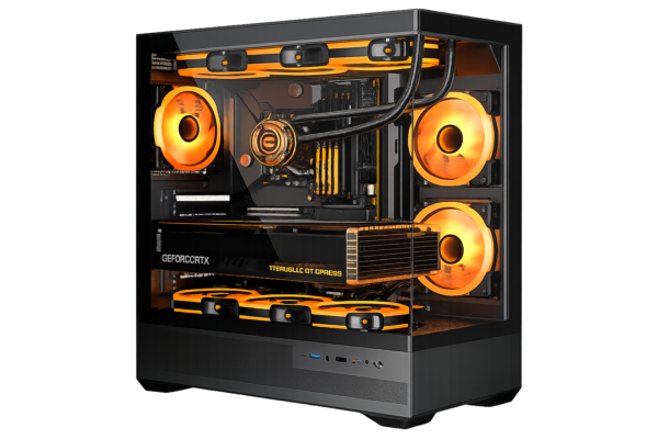 Esgaming Gabinete Gamer BK01 6 Fan ARGB