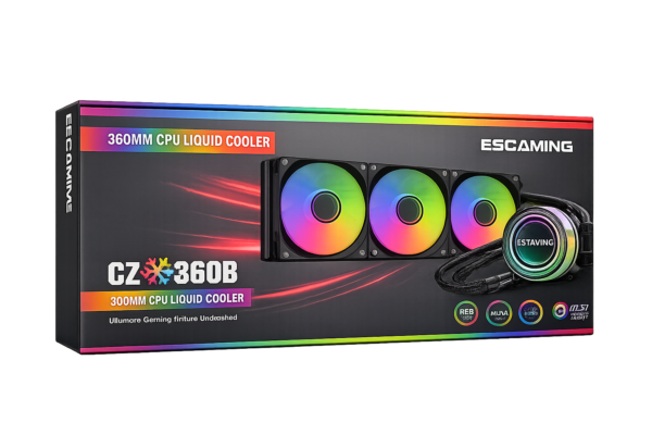 Esgaming Water Cooler 360MM ARGB CZ-360B-BK