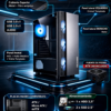 Esgaming Gabinete Gamer F05T-BK 4 Fan ARGB
