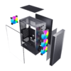 Esgaming Gabinete Gamer F22-BK 4 Fan ARGB