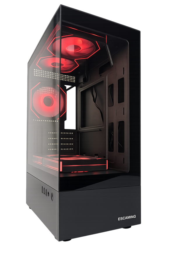 Esgaming Gabinete Gamer H60-BK 5 Fan ARGB