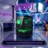 Esgaming Gabinete Gamer H60-BK 5 Fan ARGB