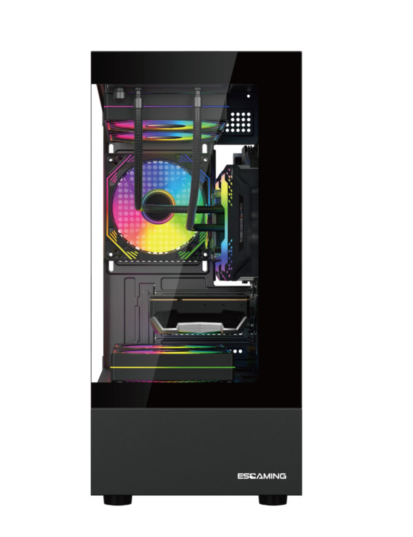 Esgaming Gabinete Gamer H60-BK 5 Fan ARGB