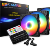 Esgaming Ventilador 120MM ARGB Kit 3 Unidades EZ-A18 ARGB Fan Set