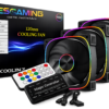 Esgaming Ventilador 120MM ARGB Kit 3 Unidades EZ-A18 ARGB Fan Set