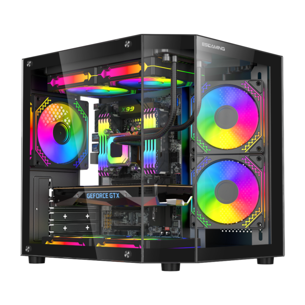 Esgaming Gabinete Gamer Rebel 5 Fan ARGB