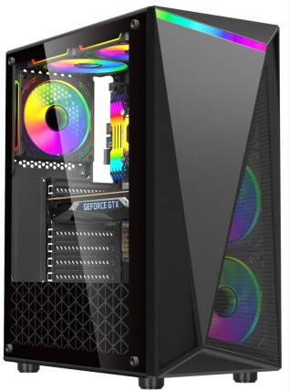 Esgaming Gabinete Gamer U09 4 Fan ARGB