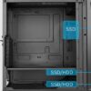 Esgaming Gabinete Gamer U09 4 Fan ARGB