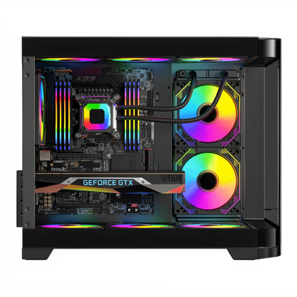 Esgaming Gabinete Gamer Viper 5 Fan ARGB