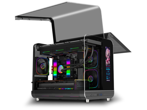 Esgaming Gabinete Gamer Xph 9 Fan ARGB