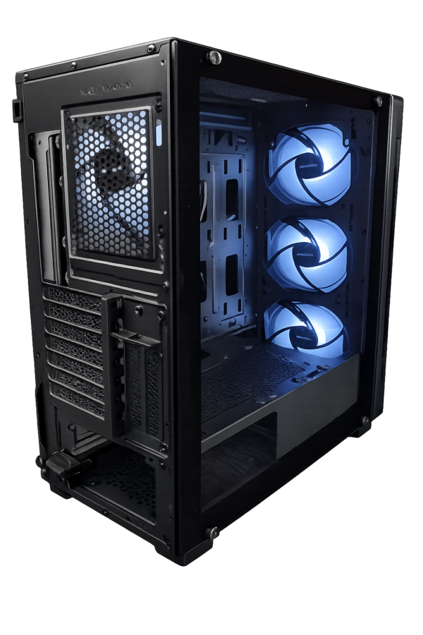Esgaming Gabinete Gamer Y03-BK 4 Fan ARGB