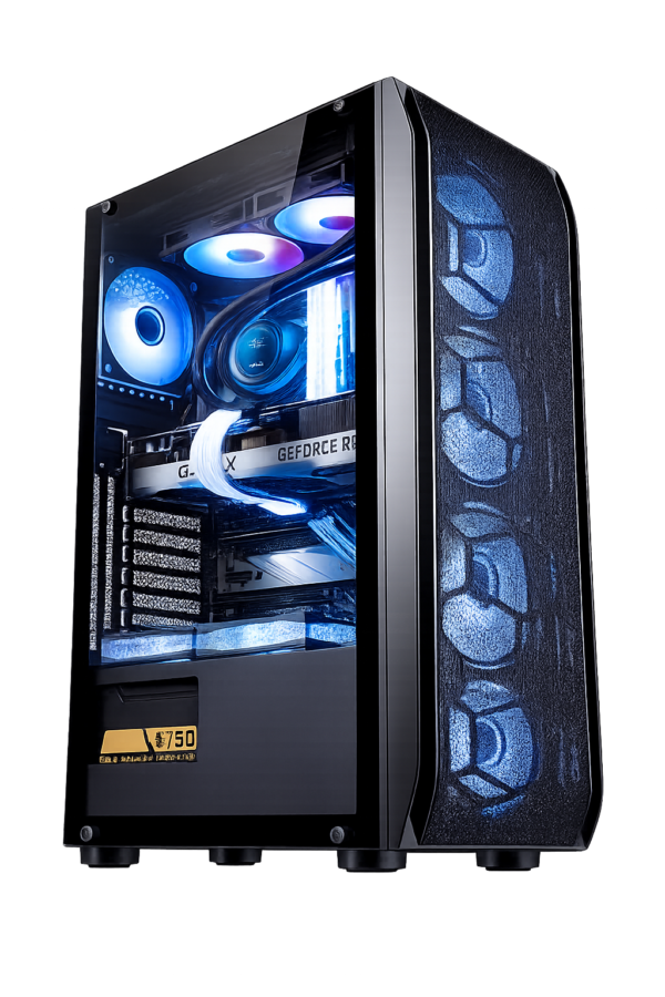 Esgaming Gabinete Gamer Y03-BK 4 Fan ARGB