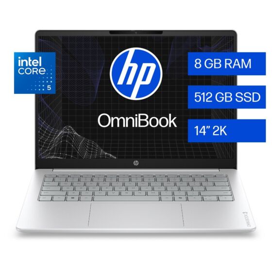 Notebook HP Core i5-120U 8GB 512GB SSD 14″ 2K W11 Home (HU0050LA)
