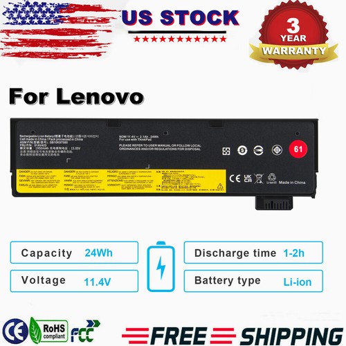 Batería Notebook 11,4V 24Wh 2060mAh Externa 61 T480-7470