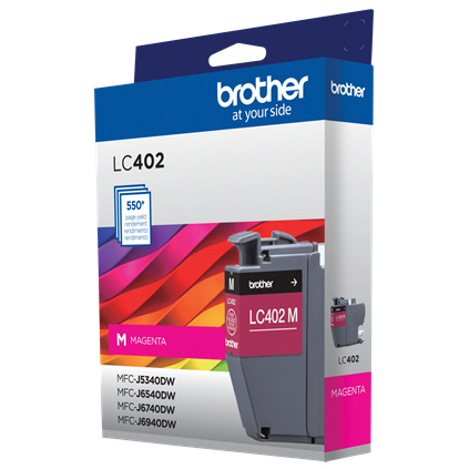 Brother LC402MS cartucho de tinta 1 pieza(s) Original Rendimiento estándar Magenta