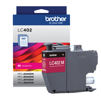 Brother LC402MS cartucho de tinta 1 pieza(s) Original Rendimiento estándar Magenta