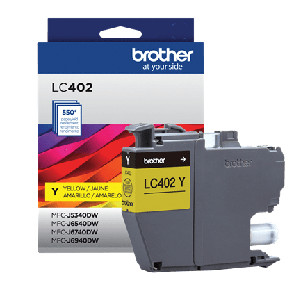 Brother LC402YS cartucho de tinta 1 pieza(s) Original Rendimiento estándar Amarillo