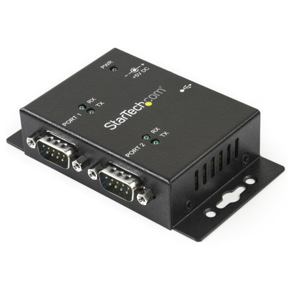 StarTech.com Adaptador Hub USB A 2x Serial DB9 Ftdi