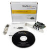 StarTech.com Tarjeta Adaptador PCI Express PCI-E USB 3.0 (5Gbps) con UASP de 4 Puertos - Alimentación SATA