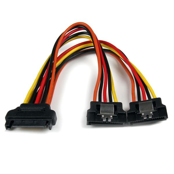 StarTech.com 6in Latching SATA Power Y Splitter