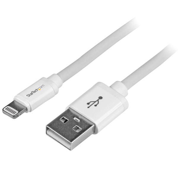 StarTech.com 2m White 8-pin Lightning To USB Cable