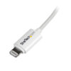 StarTech.com 2m White 8-pin Lightning To USB Cable