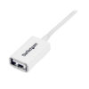 StarTech.com 3m White USB 2.0 Extension Cable - M/F. StarTech.com 3m White USB 2.0 Extension Cable - M/F.