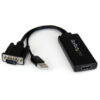 StarTech.com Vga To HDMI Adapter With USB Audio Power